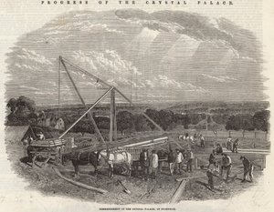 Beginn des Crystal Palace in Sydenham