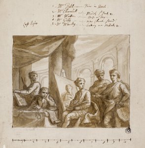 Gesellschaft der Maler, um 1719