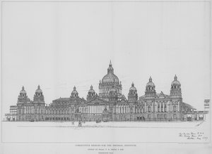 Wettbewerbsentwürfe für das Imperial Institute (Stich)
