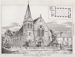 Kongregationalistische Kirche, Romford, Essex von English School