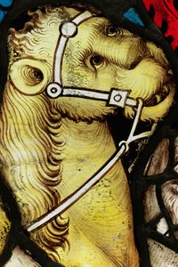 Erhaltener Abschnitt aus dem Großen Ostfenster der York Minster: 