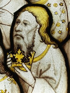 Erhaltener Abschnitt aus dem Großen Ostfenster der York Minster: 