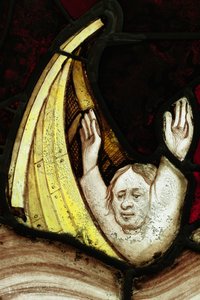 Erhaltener Abschnitt aus dem Großen Ostfenster der York Minster: 