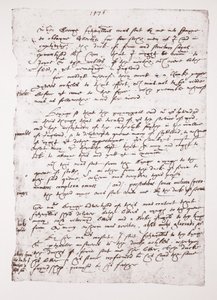 Kopie eines handschriftlichen Memos von John Hawkins über seine Geschäfte mit Spanien, 1576 von English School