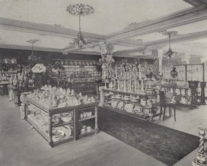 Ecke in den China-Ausstellungsräumen, Harrods von English School
