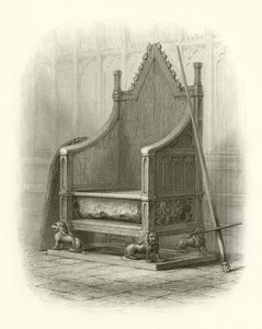 Krönungsstuhl in der Westminster Abbey