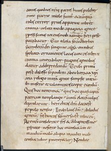 Brief von Alkuin mit Beileidsbekundungen zum Wikingerangriff auf Lindisfarne im Jahr 793 von English School