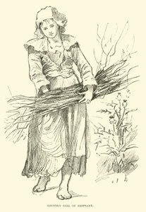 Landmädchen aus der Bretagne