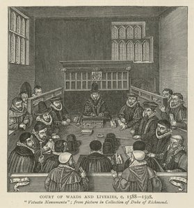 Court of Wards and Liveries, um 1588-1589 von English School
