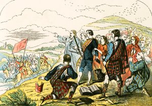 Covenanters von den Truppen des Königs angegriffen von English School