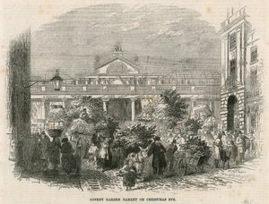 Covent Garden Market, London, an Heiligabend