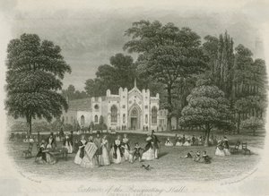 Cremorne Gardens, London: Außenansicht der Banketthalle