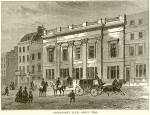 Crockfords Club, um 1840