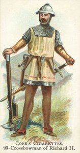 Armbrustschütze, König Richard II. (Chromolithografie)