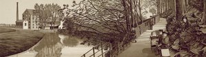 Bridle Path nach Beddington am Fluss Wandle, Waddon Mills, Croydon