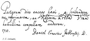 D. E. Jablonski von English School