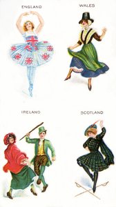 Tänzer der Britischen Inseln, Zigarettenbilder, 1915