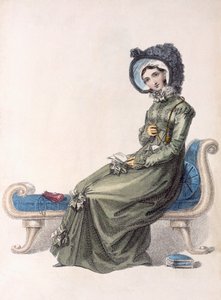 Tageskleid, Modeplatte aus Ackermanns Repository of Arts