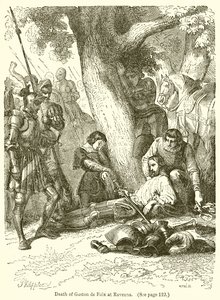Tod von Gaston de Foix bei Ravenna von English School