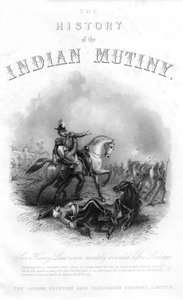 Tod von Sir Henry Montgomery Lawrence, aus Die Geschichte des indischen Aufstands, veröffentlicht 1858 von English School