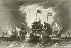 Niederlage der niederländischen Flotte durch Admiral Blake