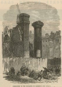 Abriss des Eingangs zu Clements Inn, Strand, London