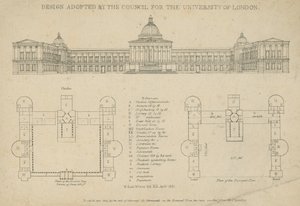 Entwurf, der vom Rat für die University of London angenommen wurde