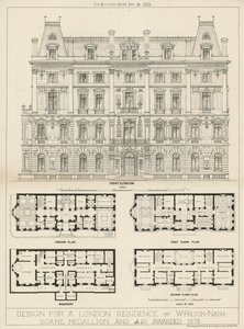 Entwurf für eine Londoner Residenz von W. Hilton Nash