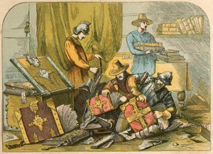 Zerstörung der Manuskripte und Messbücher in Oxford während der Herrschaft von Edward VI