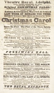 Dickens Spielplan: A Christmas Carol im Adelphi Theatre Royal, 26. Februar 1814