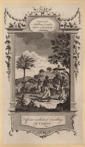 Verschiedene Reisemethoden im Kongo (Stich)