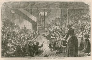 Essenszeit in der Clare Market Ragged School, Weihnachten 1869 von English School