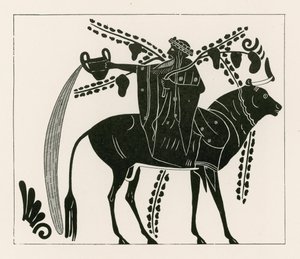 Dionysos reitet auf einem Stier