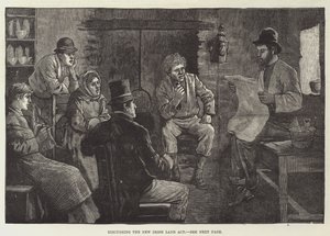 Diskussion über das neue irische Landgesetz von English School