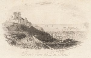 Dover von der Deal Straße von English School