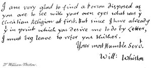 Dr William Whiston von English School