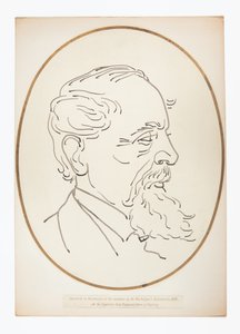 Zeichnung von Charles Dickens durch Mr. Maskelyne