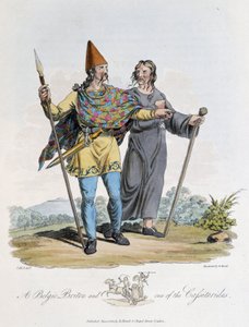 Niederländer und Krieger - in „Celts and Goths, customs of the inhabitants of the British Isles of the early 6th century and of the Goth nations of the west coast of the Baltic“ von English School