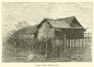 Dyak-Pfahlbau