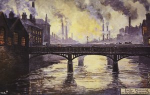 Früher Morgen am Don, Sheffield von English School