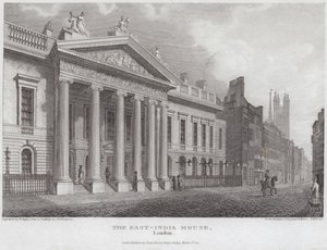 East-India House in der Leadenhall Street von English School