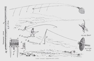 Ostküste Wurfleine (Lithographie) von English School