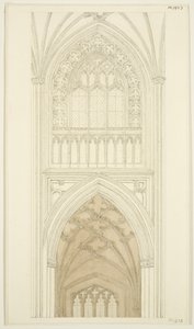 Ostseite des südlichen Querschiffs von St. Mary Redcliffe von English School