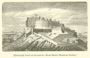 Edinburgh Castle in der Zeit von English School