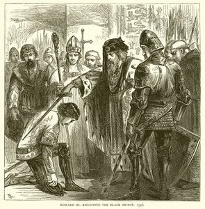 Eduard III. schlägt den Schwarzen Prinzen zum Ritter, 1546
