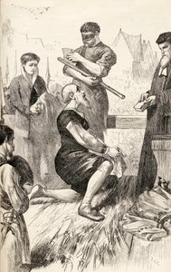 Edward Seymour auf dem Schafott, wartend auf seine Hinrichtung, um 1865