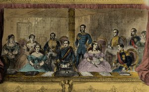 Edward VII. und Königin Alexandra von England in der Oper in London