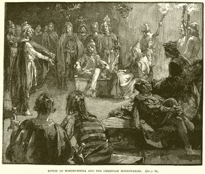 Edwin von Northumbria und die christlichen Missionare von English School