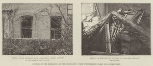 Auswirkungen der Explosion im Admiralität (Gravur)