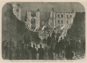 Folgen der Explosion im House of Detention, Clerkenwell von English School